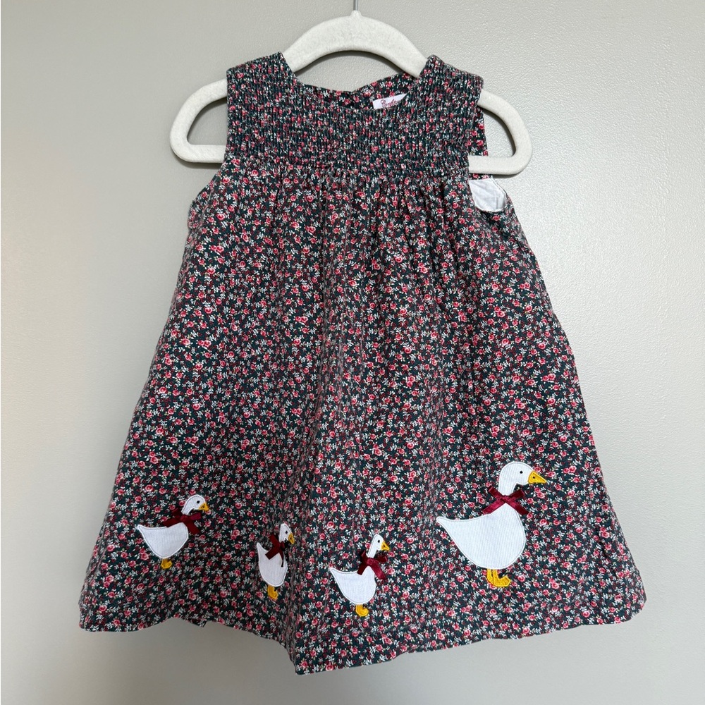 Trotters London Smocked Duck Dress